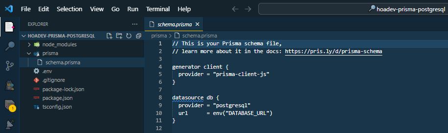 Connecting to PostgreSQL databases in Prisma