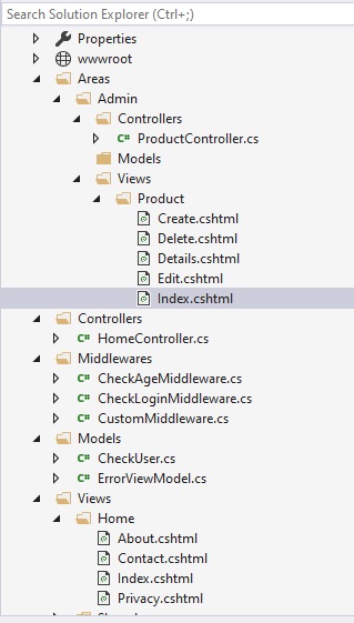 Create Middleware in ASP.NET Core 2.1