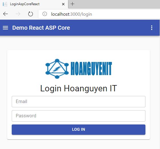Create Register & Login using ASP Core 2.1 + React (part 2)